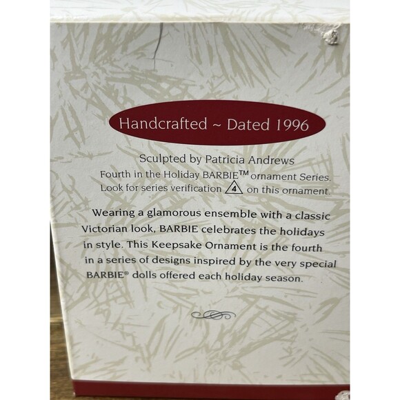 4 Collectible Hallmark Keepsake Barbie Christmas Ornaments w/ Original Box - Picture 12 of 16